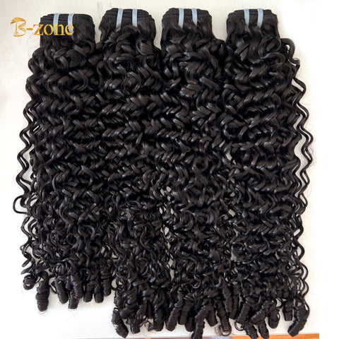 Virgin B Loose Curly Bundles Flat Top