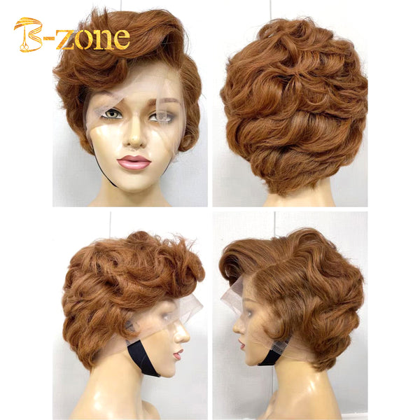 transparent lace pixie wig