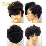 transparent lace pixie wig