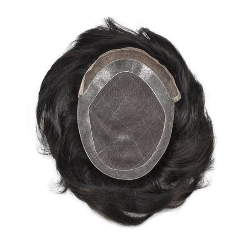 MONO+PU+1" French Lace Front  toupee in stocks