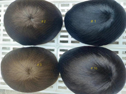 Full PU Polyskin 0.03mm ultra-thin skin base men's toupee in stocks